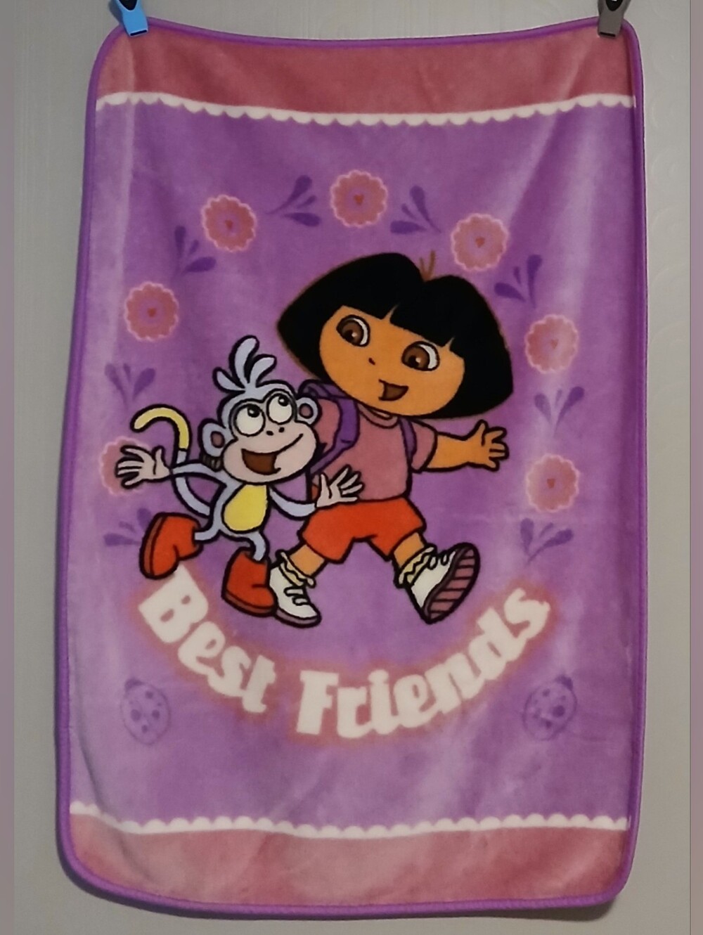 Purple "Best Friends" Kids Blanket
